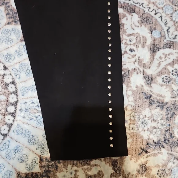 torrid Black Leggings with Side Stud Trim - Picture 3 of 6